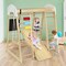8-in-1 Multi-Functional Kids Wooden Climber Gym Playset Suitable for Indoor or Outdoor Space